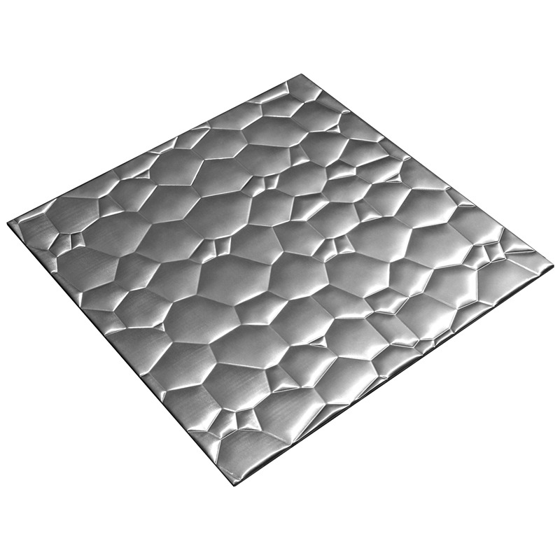 Surface argentée convexe, carreaux décoratifs muraux pour dosseret