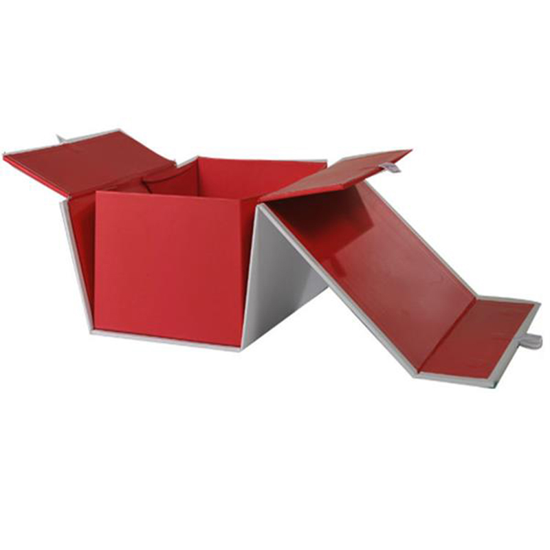 Boîte-cadeau magnétique de luxe de pliage de papier d'emballage de paquet plat d'aimant fait sur commande avec la fermeture d'aimant