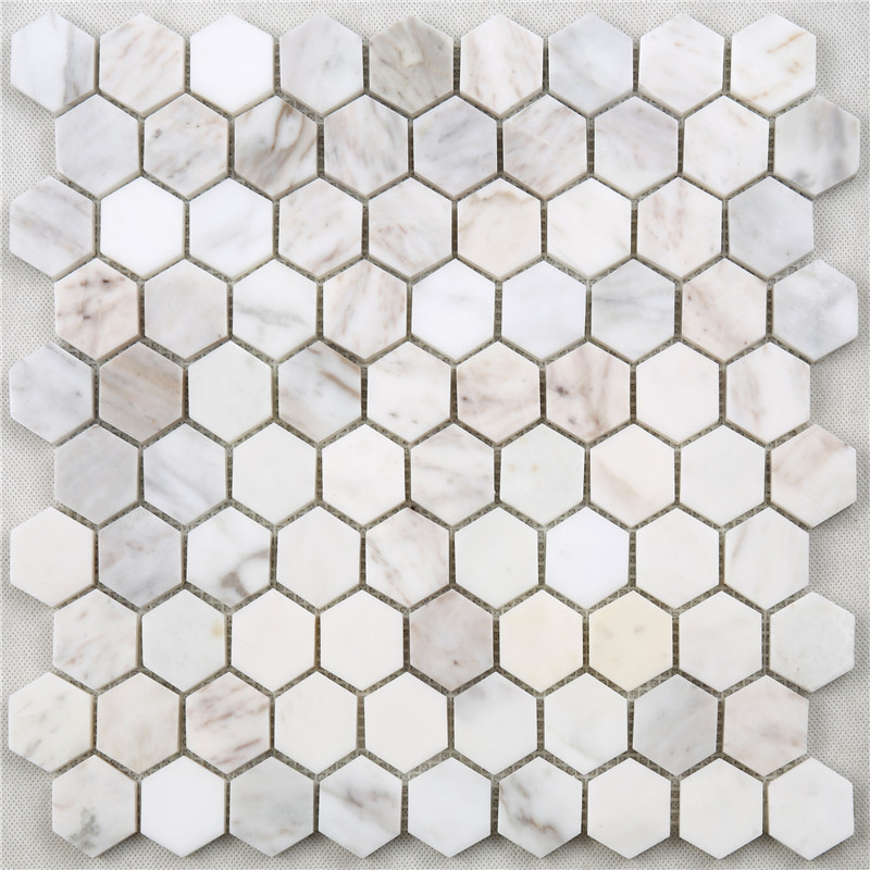 Carreaux de mosaïque en marbre blanc SDL40 pour carreaux de mosaïque avec médaillon pour carrelage de cuisine