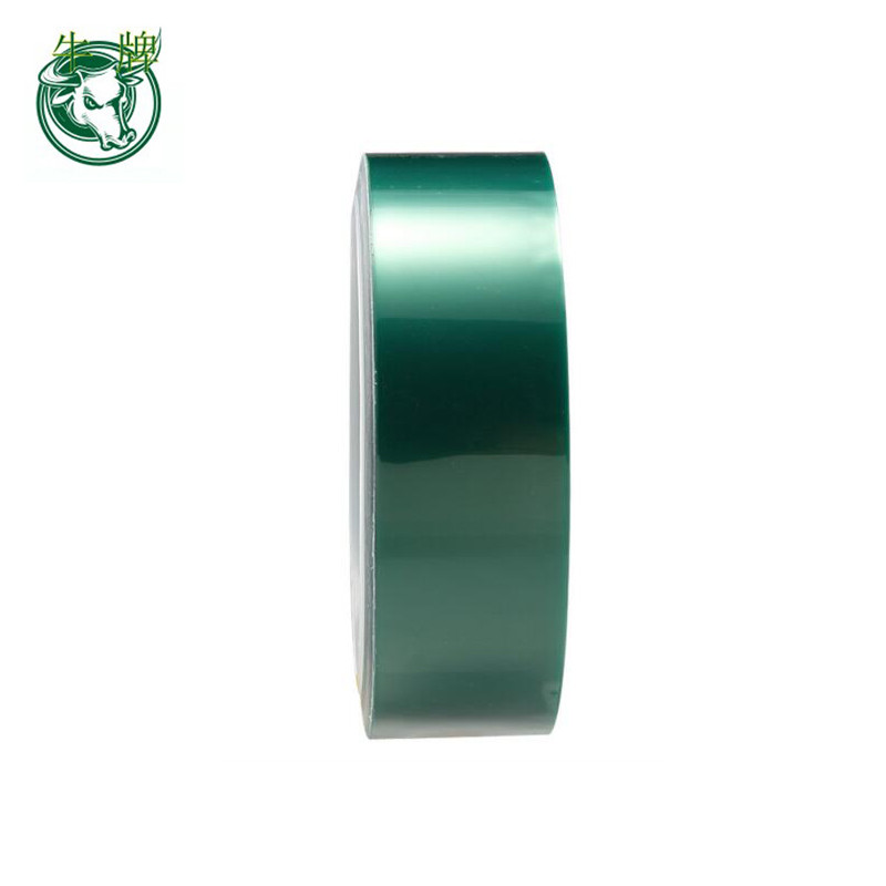 couleur verte support PET rubans adhésifs en silicone résistant à la chaleur