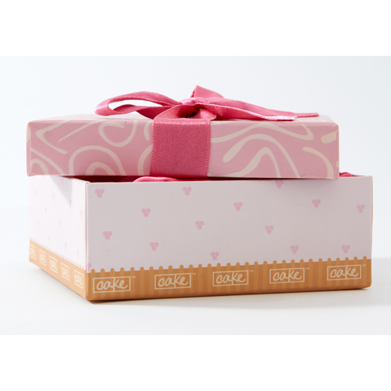 Impression de la boîte de papier d'emballage assez rose pour les biscuits