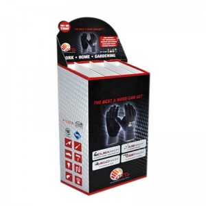 Présentoir portatif de plancher de carton de la position 2018, support promotionnel de carton de bruit de produit