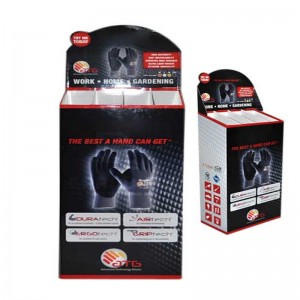 Présentoir portatif de plancher de carton de la position 2018, support promotionnel de carton de bruit de produit