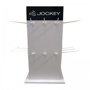 Impression personnalisée petit affichage de compteur en carton avec crochet