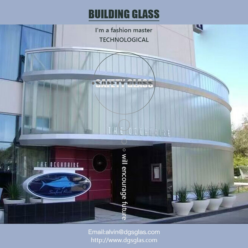 Nouveau matériau de construction léger l translucide U profilé profilé profilé en verre