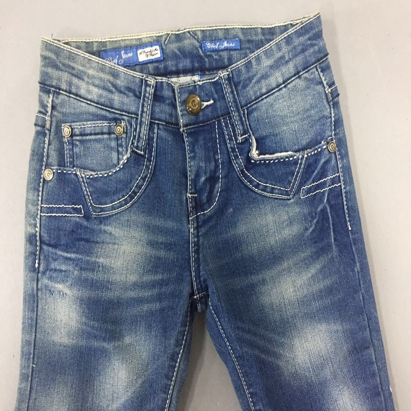 jeans de garçon à couture contrastante WSG005