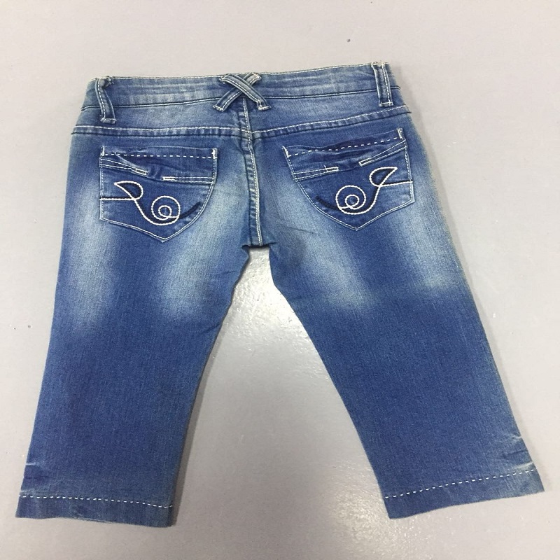 jeans de garçon à couture contrastante WSG005