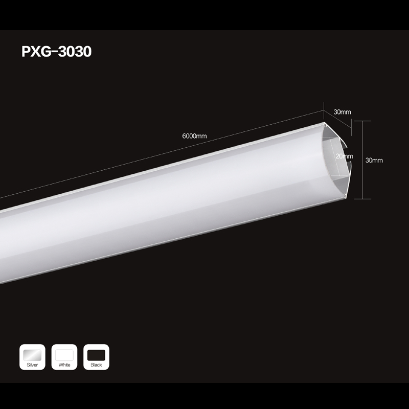 Profilé de canal en aluminium à LED sur mesure pour éclairage par bande à LED
