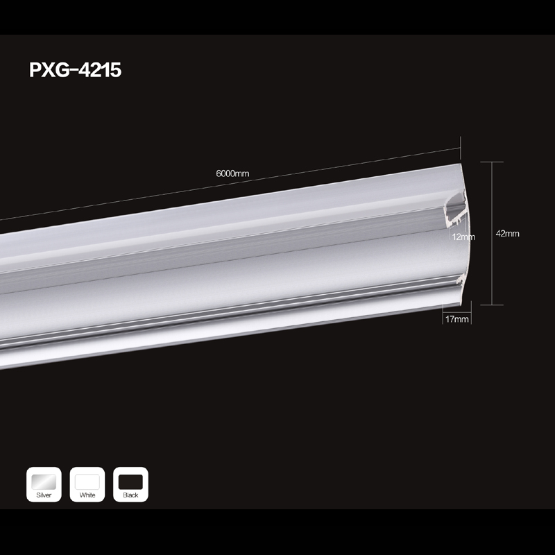 Profilé d'aluminium industriel en extrusion d'aluminium pour bande de LED extrudée