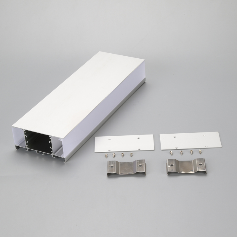 Profilé en U en aluminium 6063 T5 anodisé argent pour éclairage à LED