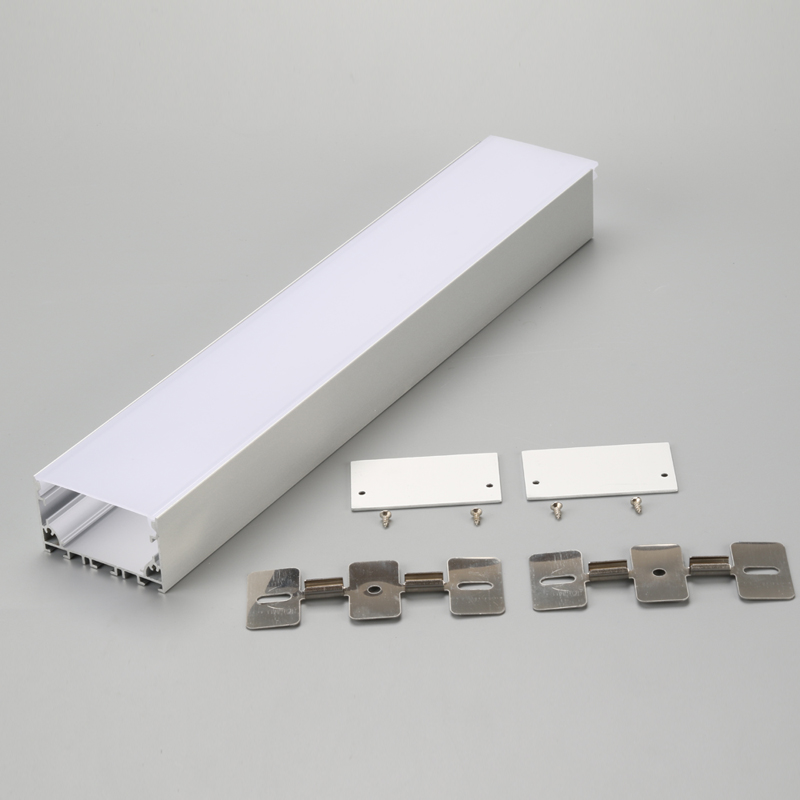 Profilé d'aluminium 6063 profilé en U en aluminium extrudé d'aluminium pour bande lumineuse à LED
