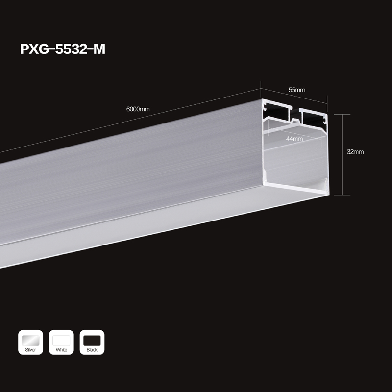 Profilé d'aluminium 6063 profilé en U en aluminium extrudé d'aluminium pour bande lumineuse à LED