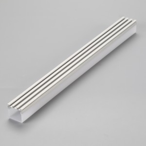 Profilé LED en aluminium avec embouts de protection en PC et clips de fixation pour bande LED