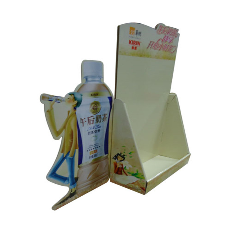 Présentoir fait sur commande de carton, support d'affichage de carton ondulé, unité d'étagère d'affichage de plancher