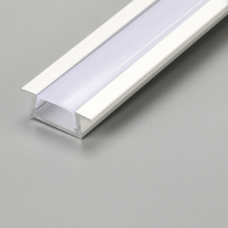 Profilé en aluminium avec capuchon et embout en lait pour barre lumineuse LED
