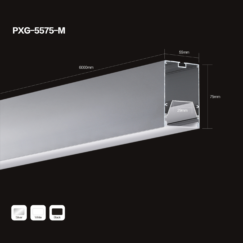 Le montage en surface a mené le profil en aluminium de canal en aluminium pour la barre lumineuse linéaire de LED