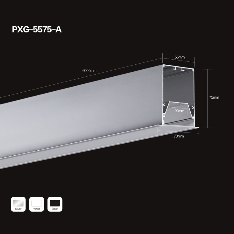 Chine fabricant LED logement linéaire logement encastré LED luminaire linéaire pour décoration légère