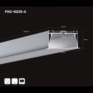 Cadre de profilé en aluminium avec bande de protection pour LED