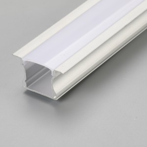 Profilé linéaire en forme de H pour luminaire en aluminium, bande LED avec cache diffuseur
