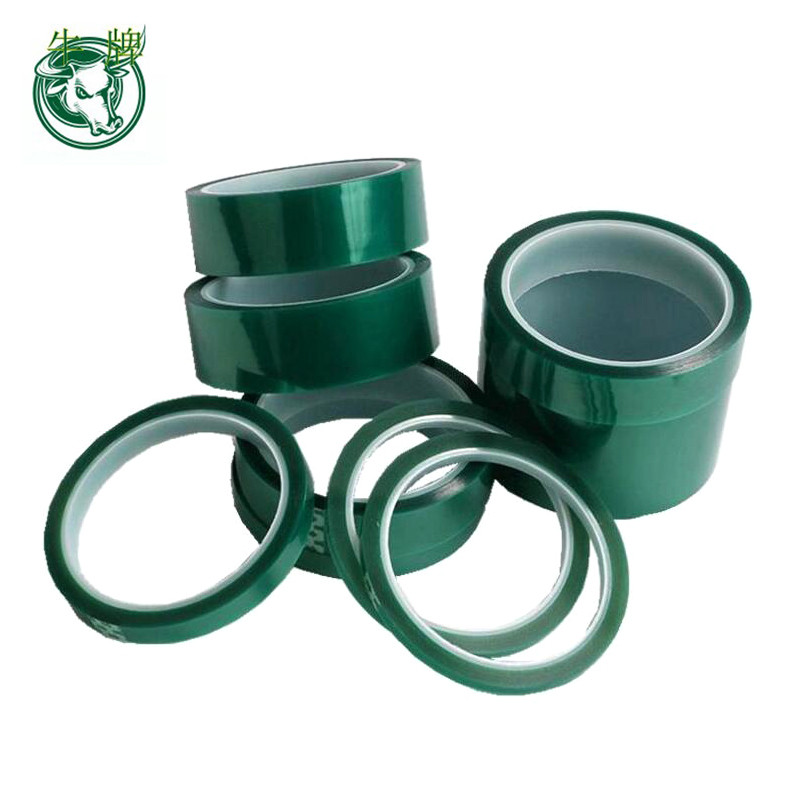 Ruban de masquage vert à simple face de polyester d'ANIMAL FAMILIER de température élevée et résistant à la chaleur