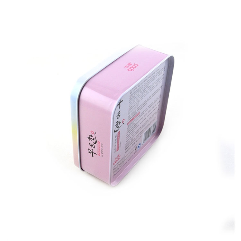 Boîte de bidon cosmétique carrée imprimée sur mesure pour ombre à paupières