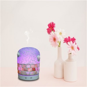 2018 nouvelle coquille de verre véritable mosaïque ultrasons air frais diffuseur d'arôme