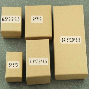 Emballage artisanal pliable, boîte de papier d'emballage kraft