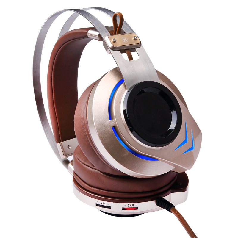 Casque de jeu métallique PRO 2018 7.1 antibruit avec technologie de vibration