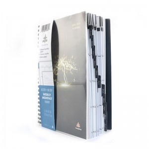 Cahier à couverture de poche en PP