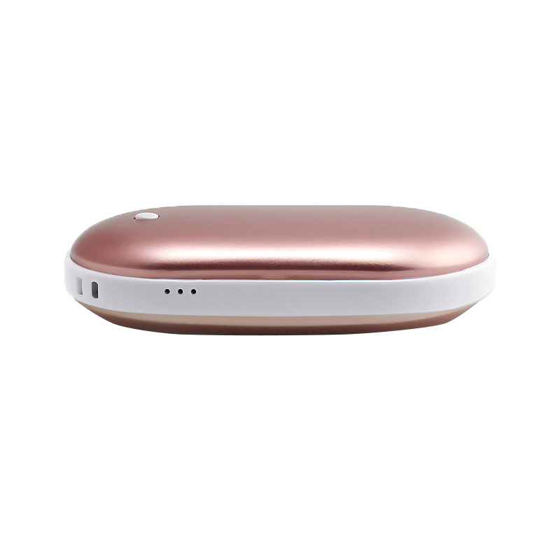Banque portative de puissance de réchauffeur de main de main de galet de chaleur de cadeau de promotion portatif de Powerbank en aluminium pour l'hiver