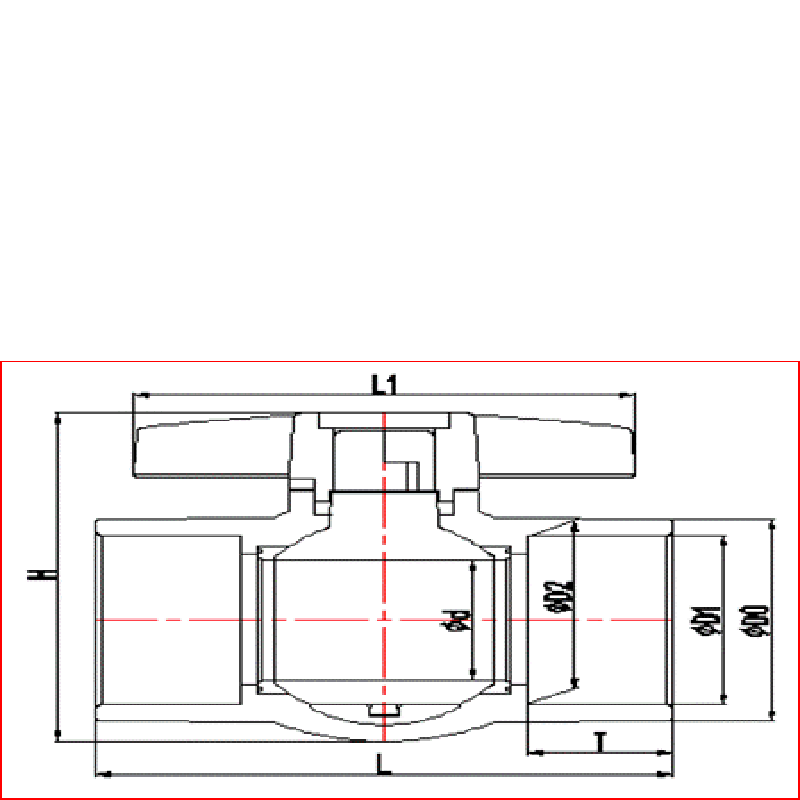 robinet à boisseau sphérique compact upvc