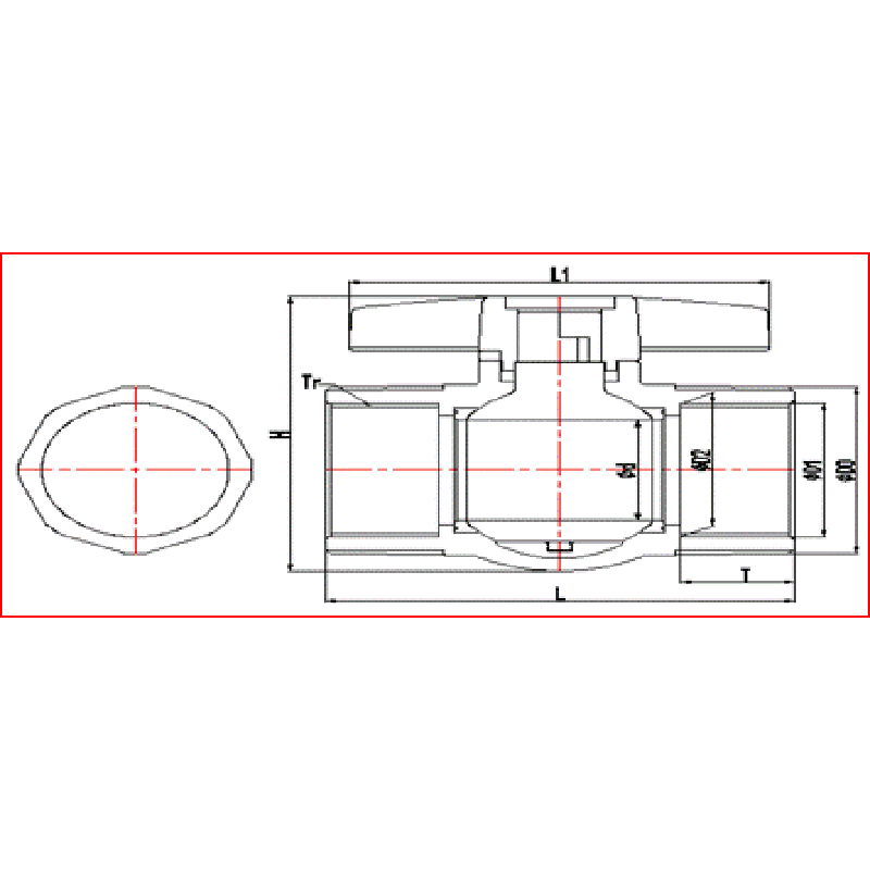 robinet à boisseau sphérique upvc