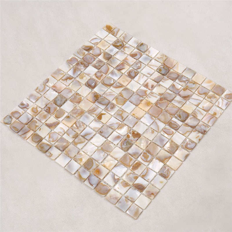 Mosaïque en coquille convexe naturelle pour décoration murale