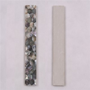 Tuile de mosaïque de frontière de Bullnose de coquille de mer de BK21 pour la décoration