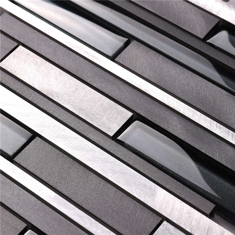 Tuile de mosaïque en verre en aluminium de style moderne Foshan