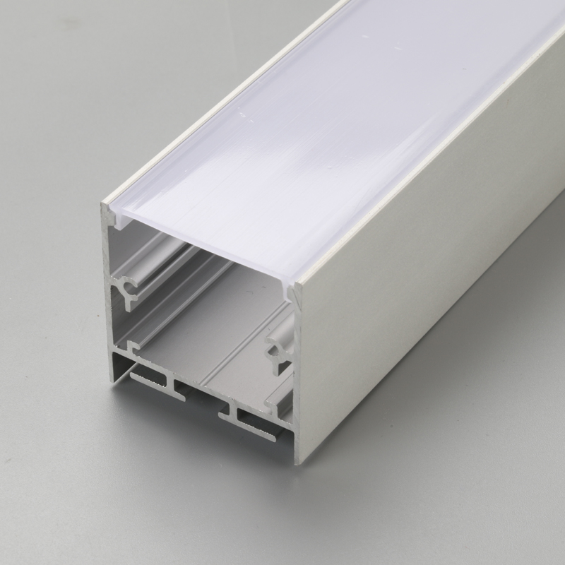 Profilé en aluminium argenté pour éclairage de cadre à bande de LED