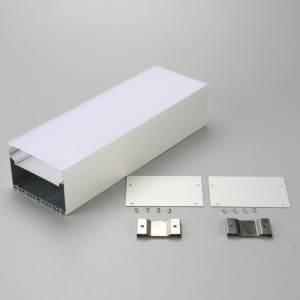 Profilé de rail de montage pour bande de lumière LED en aluminium anodisé