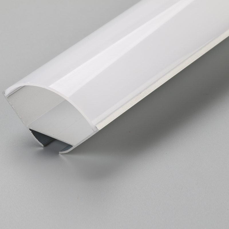 Profilé en aluminium anodisé à angle large pour canal de bande à LED