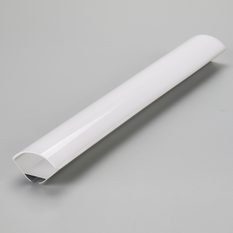 Profilé en aluminium anodisé à angle large pour canal de bande à LED