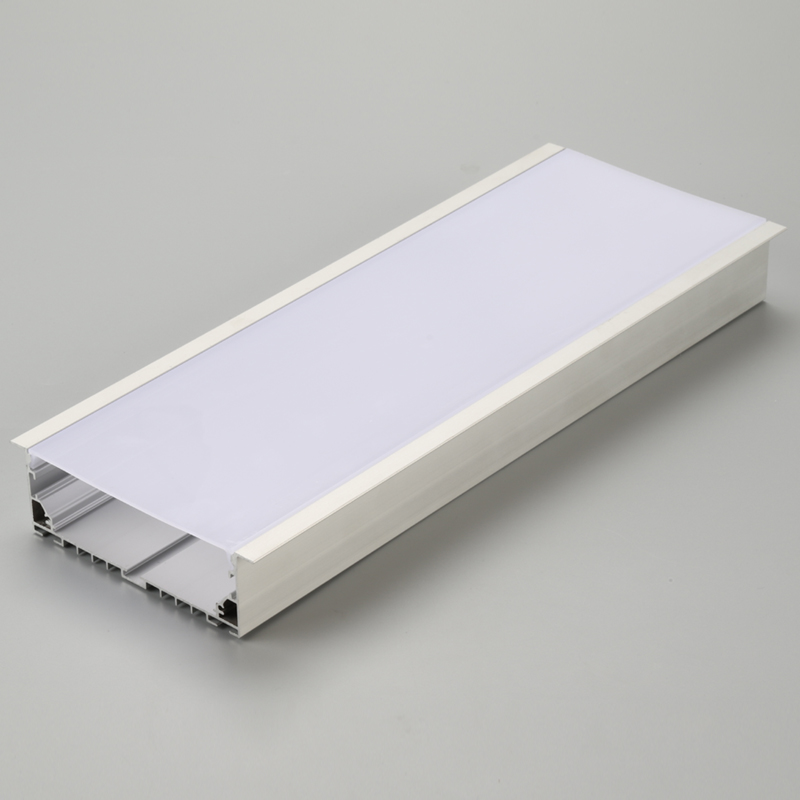 Profil de lumière bande linéaire LED en aluminium anodisé argent