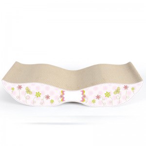 Chat en carton ondulé à gratter jouets avec herbe à chat