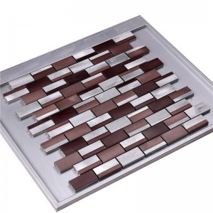 Tuile de mosaïque d'alliage d'aluminium de mélange de verre de galvanoplastie HLC31