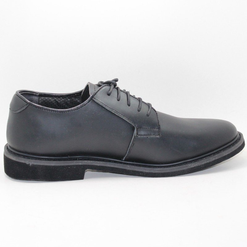 Officier militaire noir en cuir noir Oxford