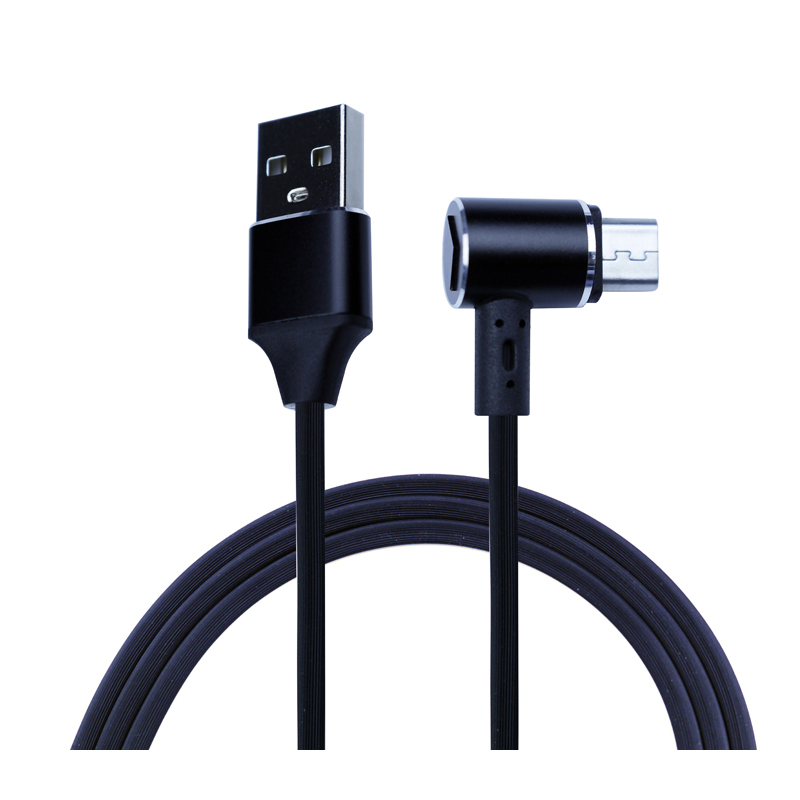 KPS-9221CB Le type de bouchon d'oreille en tissu à 90 degrés avec câble tressé USB