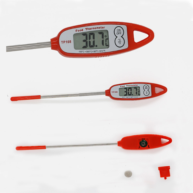 Testeur de température de cuisine de cuisine de sonde d'acier inoxydable à la maison