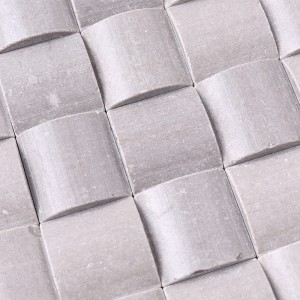 Tuile de mosaïque de mur de décoration de pierre de culture naturelle de couleur chinoise d'argent de Foshan