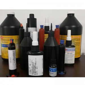 TB-6103 Adhésif UV à collage de zones cristallines de verre