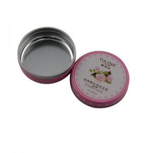 Petit baume à lèvres rond en deux parties, boîte de conserve d'emballage cosmétique