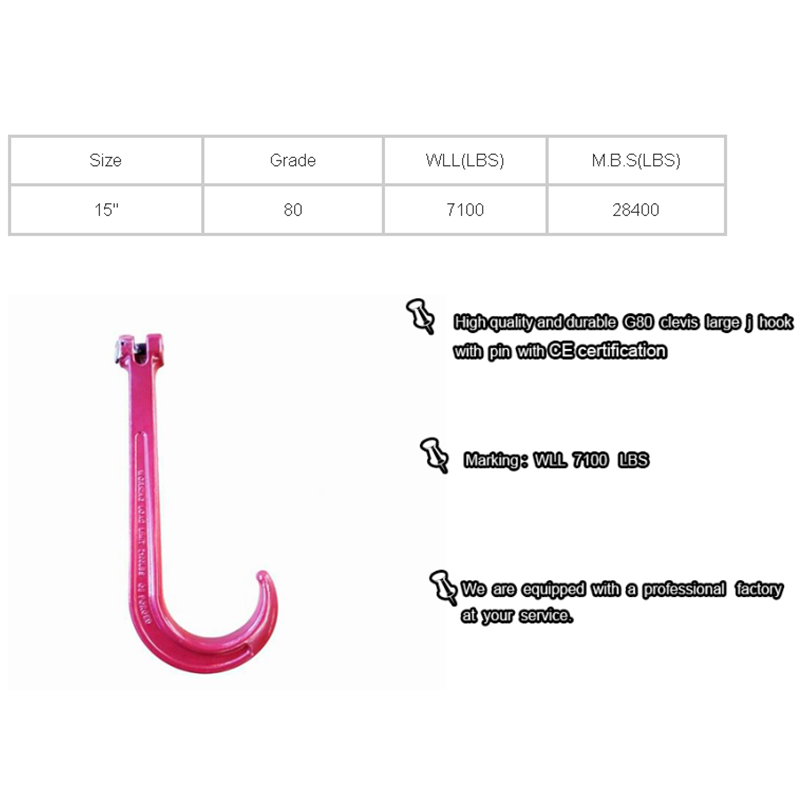 G80 Chape Grand J Crochet Avec Goupille