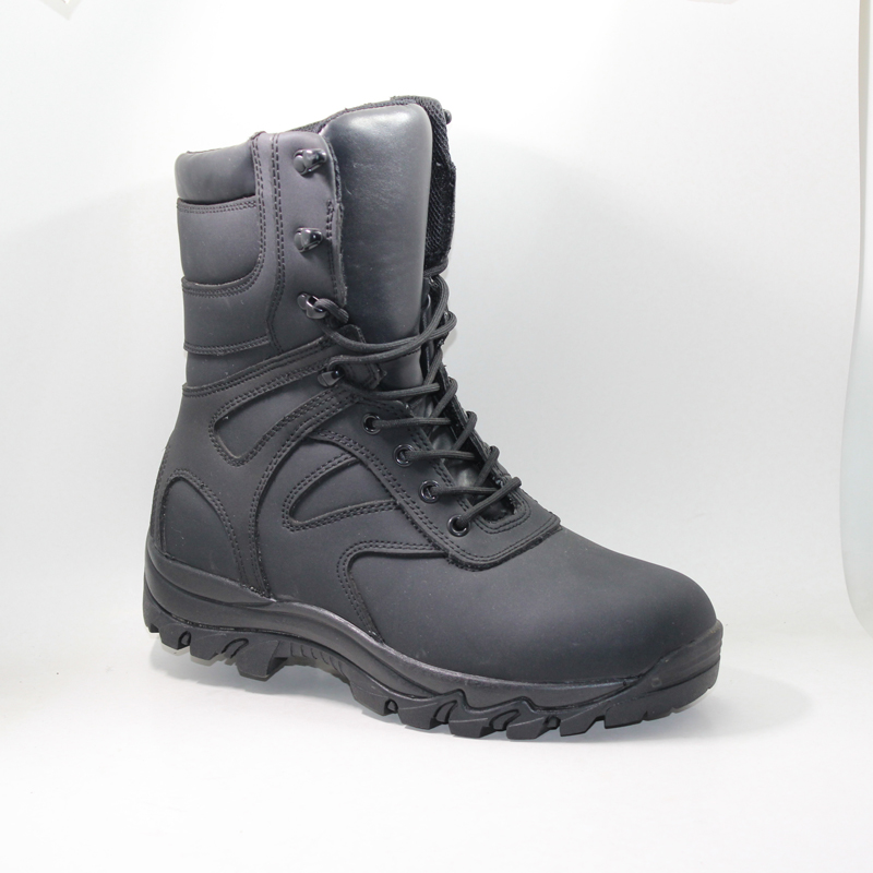 Bottes militaires de combat en cuir armée sur mesure en cuir véritable